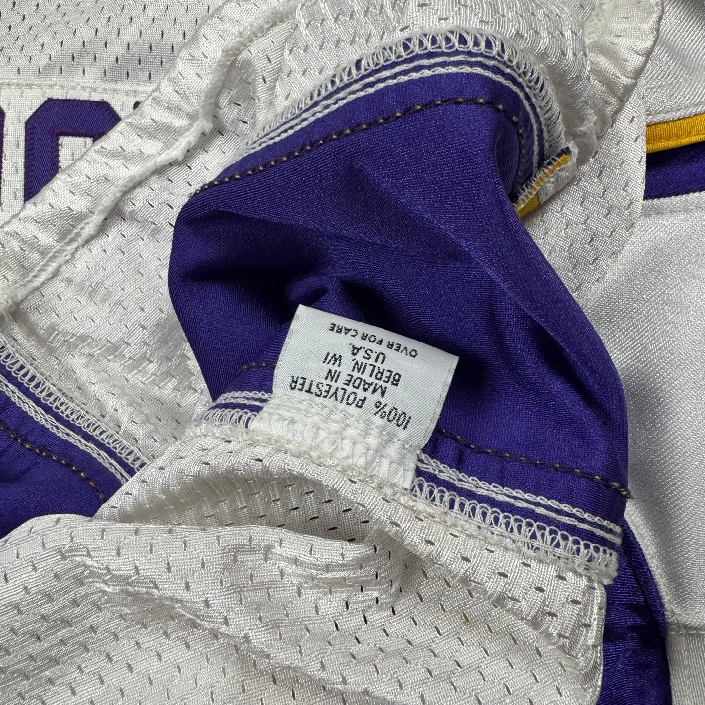 David Herron Minnesota Vikings 2008 Game Worn Rookie Reebok NFL Jersey Sz 06-48