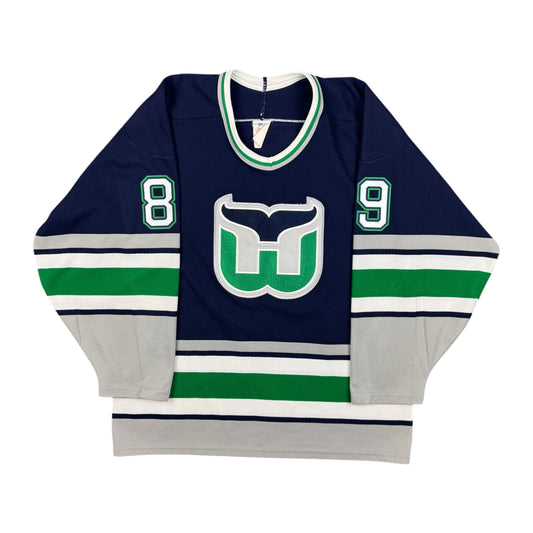 Darren Turcotte Hartford Whalers Vintage CCM NHL Hockey Jersey Size Medium