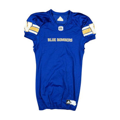 Winnipeg Blue Bombers Adidas Team Issued CFL Jersey Size 46