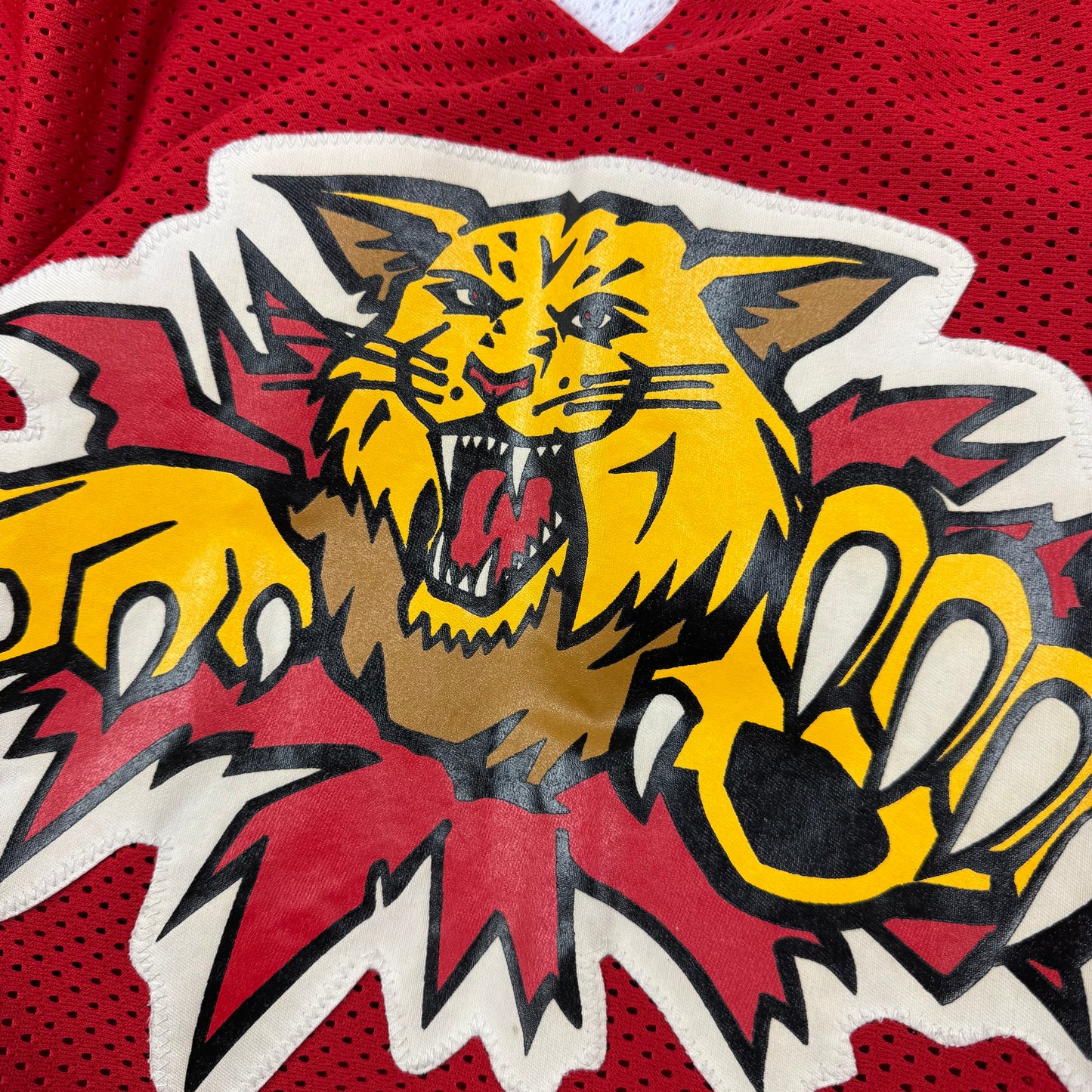 Mathieu Benoit Moncton Wildcats Vintage QMJHL Hockey Jersey Size Large