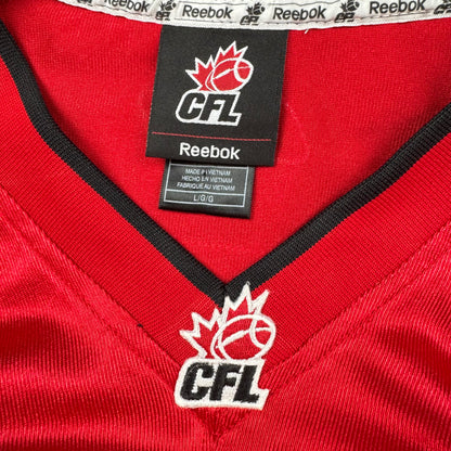 Keon Raymond Calgary Stampeders Autographed Reebok CFL Jersey Size Large