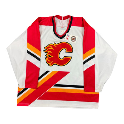 Calgary Flames Vintage CCM NHL Hockey Jersey Size Large NEW