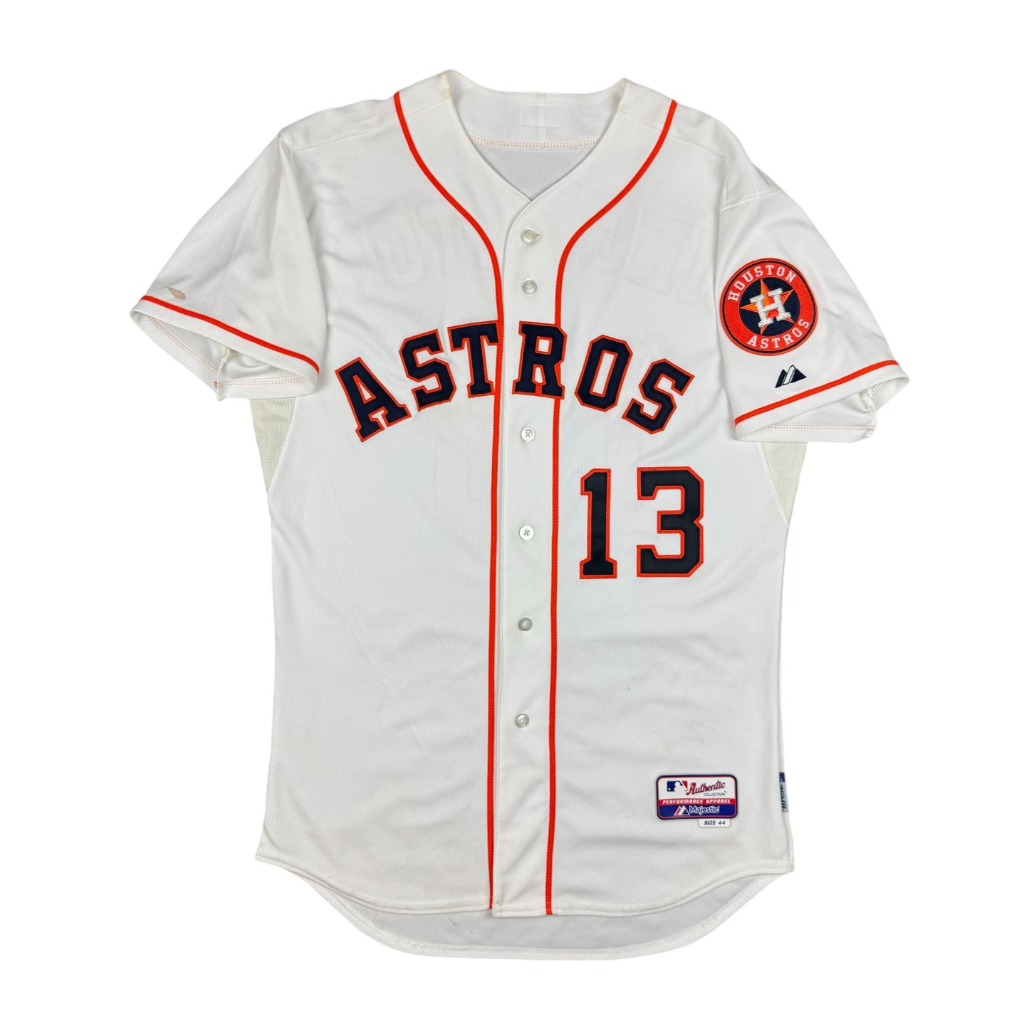 Jonathan Singleton Houston Astros Autographed Majestic Authentic MLB Jersey 44