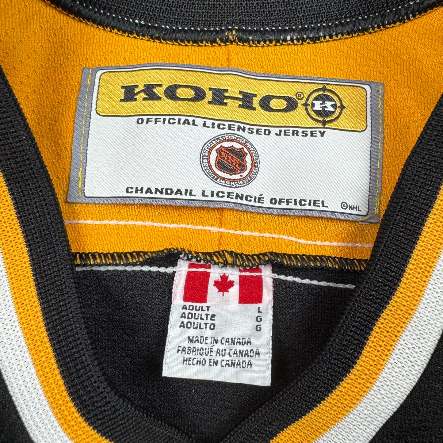 Boston Bruins Vintage Koho NHL Hockey Jersey Size Large