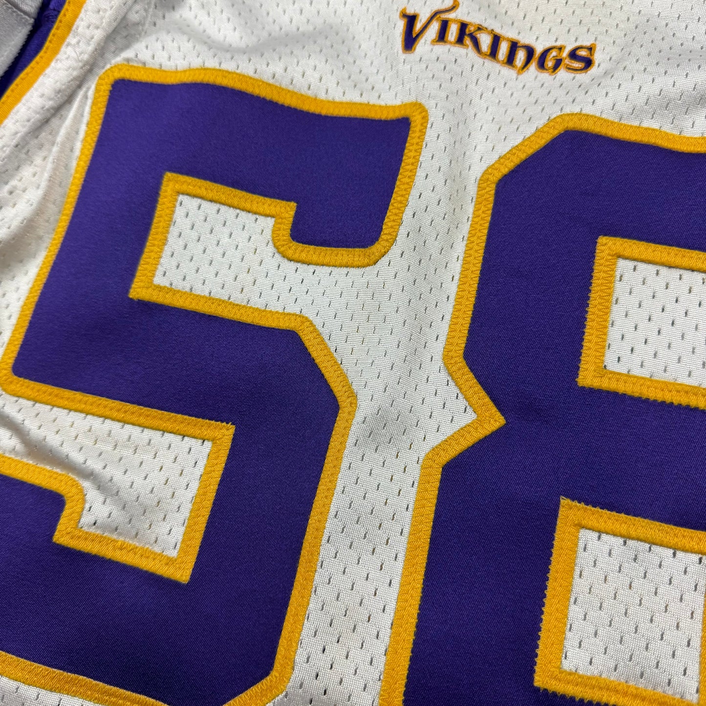 David Herron Minnesota Vikings 2008 Game Worn Rookie Reebok NFL Jersey Sz 06-48