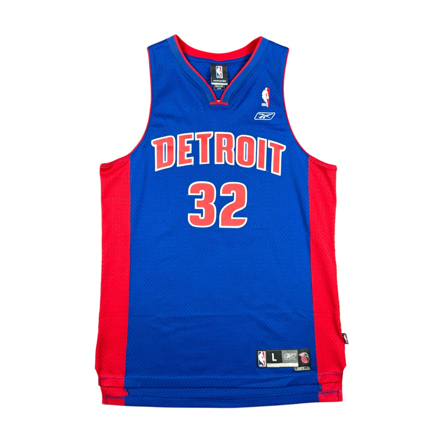 Rip Hamilton Detroit Pistons Vintage Reebok NBA Jersey Size Large