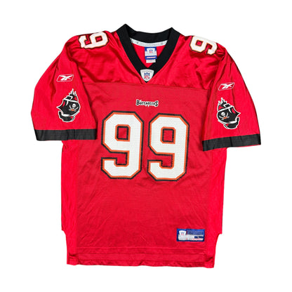 Warren Sapp Tampa Bay Buccaneers Vintage Reebok NFL Jersey Size Large