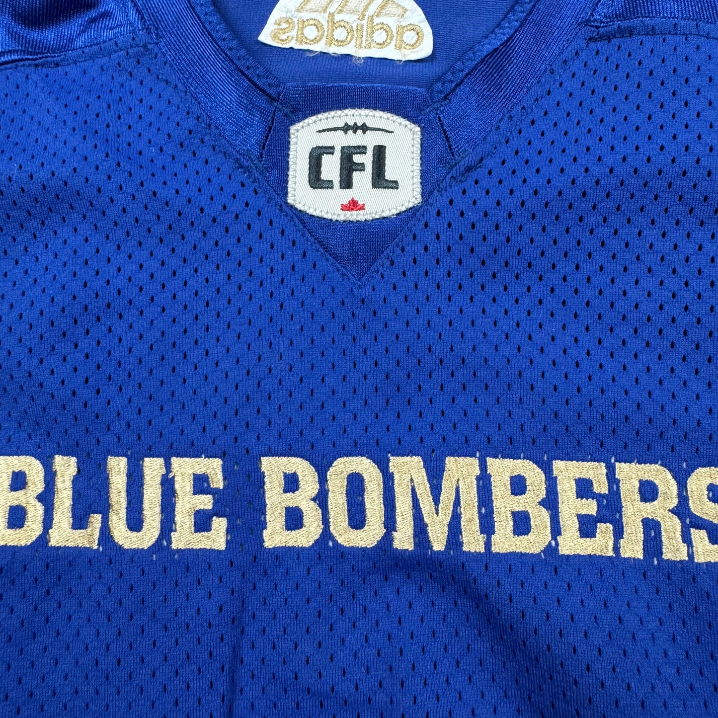 Winnipeg Blue Bombers Adidas Team Issued CFL Jersey Size 46