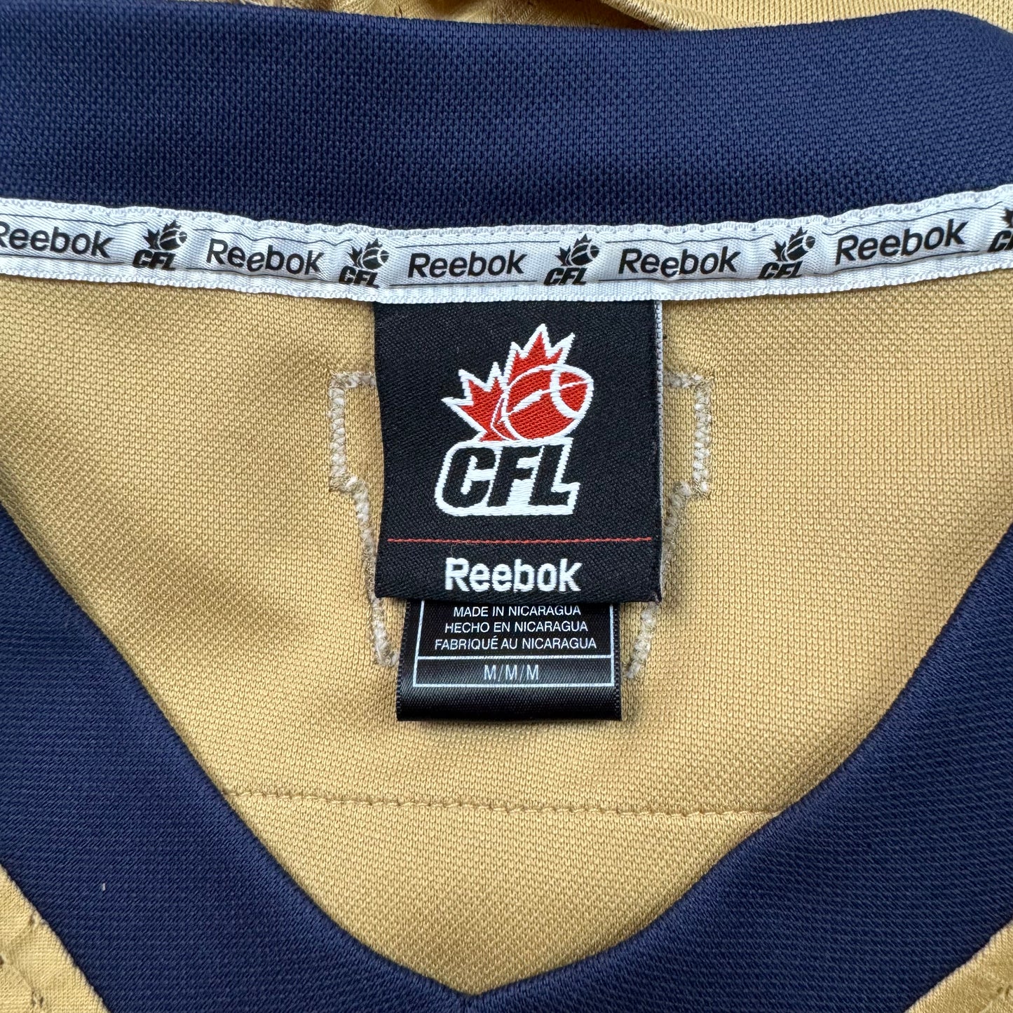 Winnipeg Blue Bombers Reebok CFL Jersey Size Medium