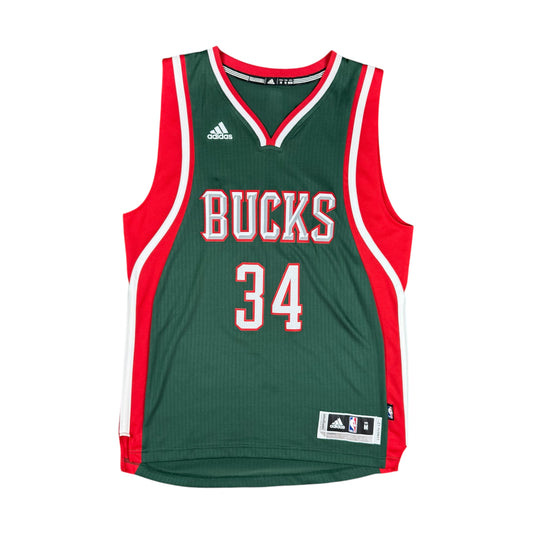 Giannis Antetokounmpo Milwaukee Bucks Adidas Rookie NBA Jersey Size Medium