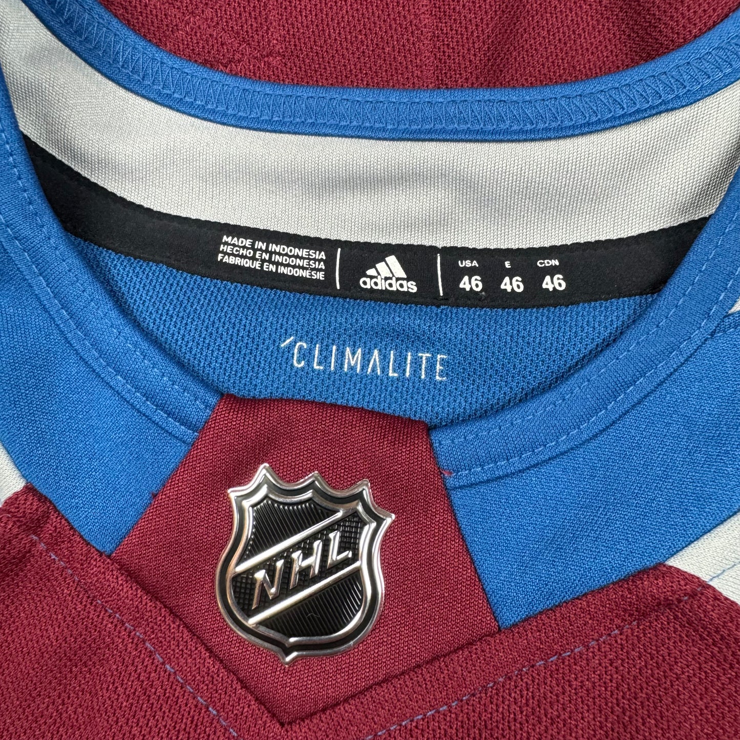 Colorado Avalanche Adidas NHL Hockey Jersey Size 46 NEW