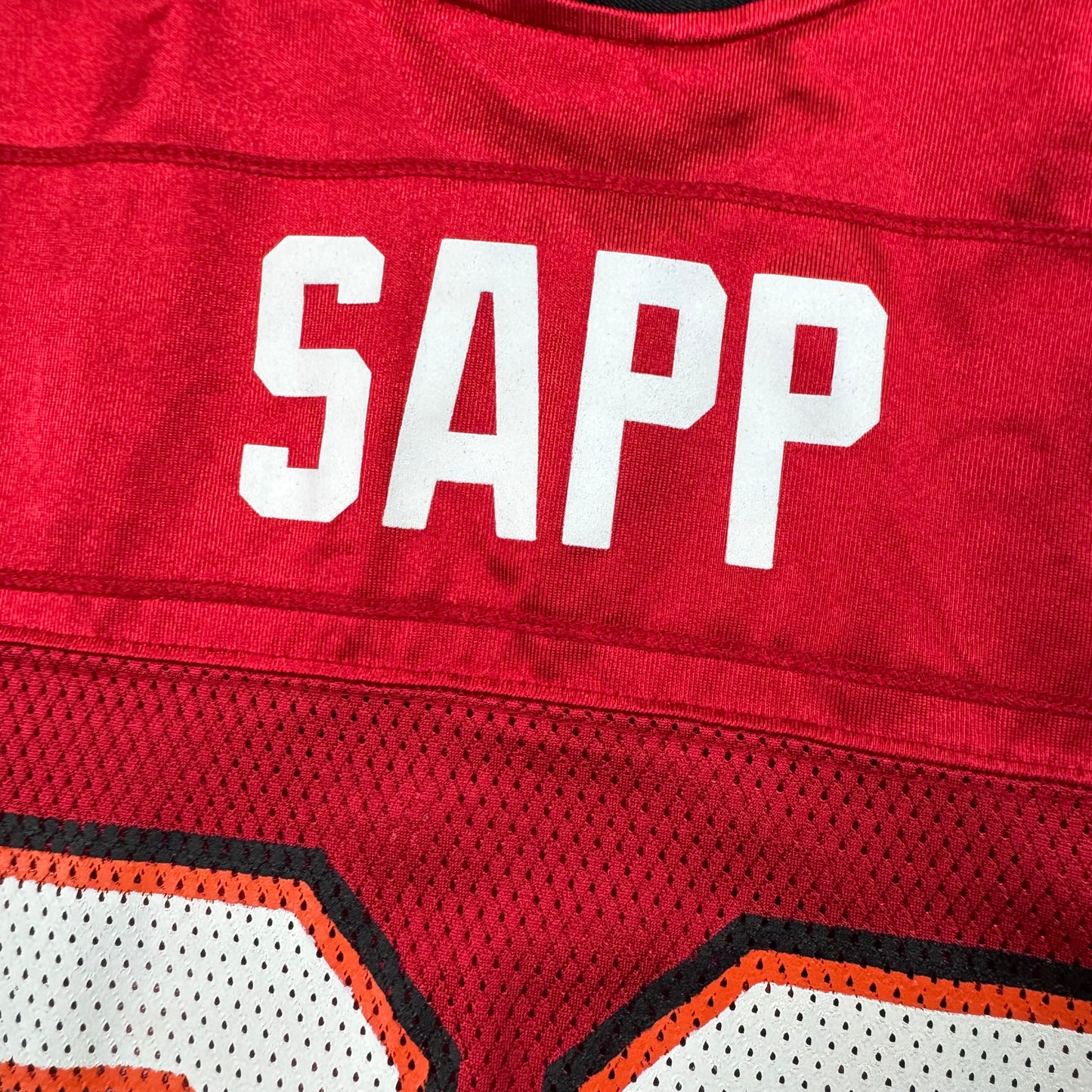 Warren Sapp Tampa Bay Buccaneers Vintage Reebok NFL Jersey Size Large