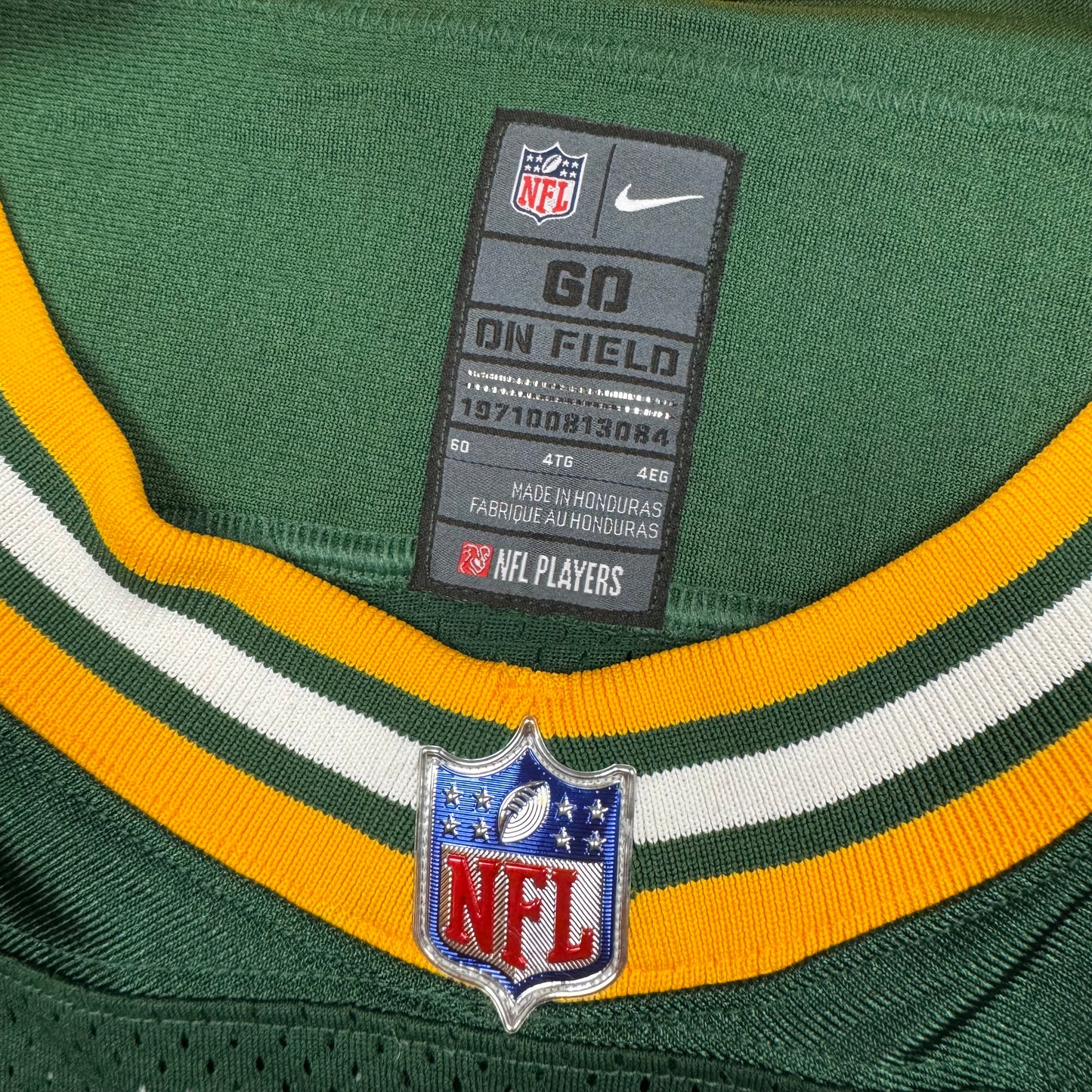 Aaron Rodgers Green Bay Packers Nike Vapor Elite Authentic NFL Jersey Size 60