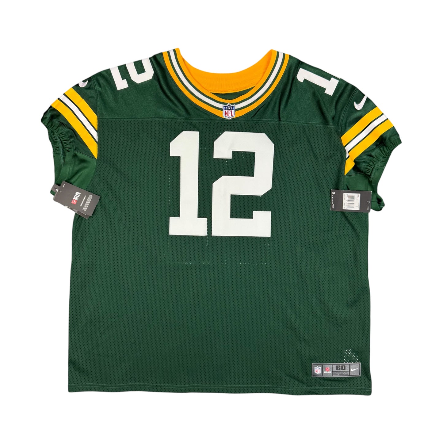 Aaron Rodgers Green Bay Packers Nike Vapor Elite Authentic NFL Jersey Size 60