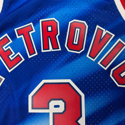 Drazen Petrovic New Jersey Nets Mitchell & Ness HWC NBA Jersey Size Medium