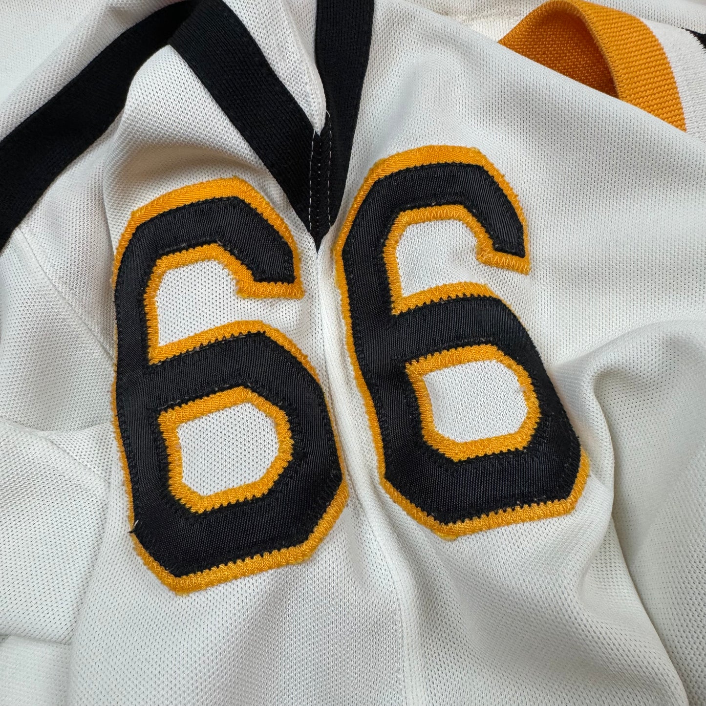 Mario Lemieux Pittsburgh Penguins Vintage Authentic CCM NHL Hockey Jersey Sz 44