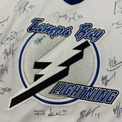 Tampa Bay Lighting Vintage Reebok Team Issued Signed NHL Hockey Jersey Size 56