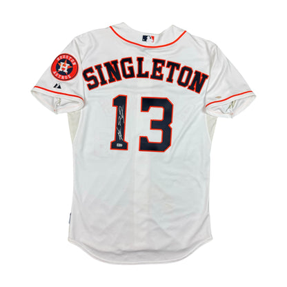 Jonathan Singleton Houston Astros Autographed Majestic Authentic MLB Jersey 44