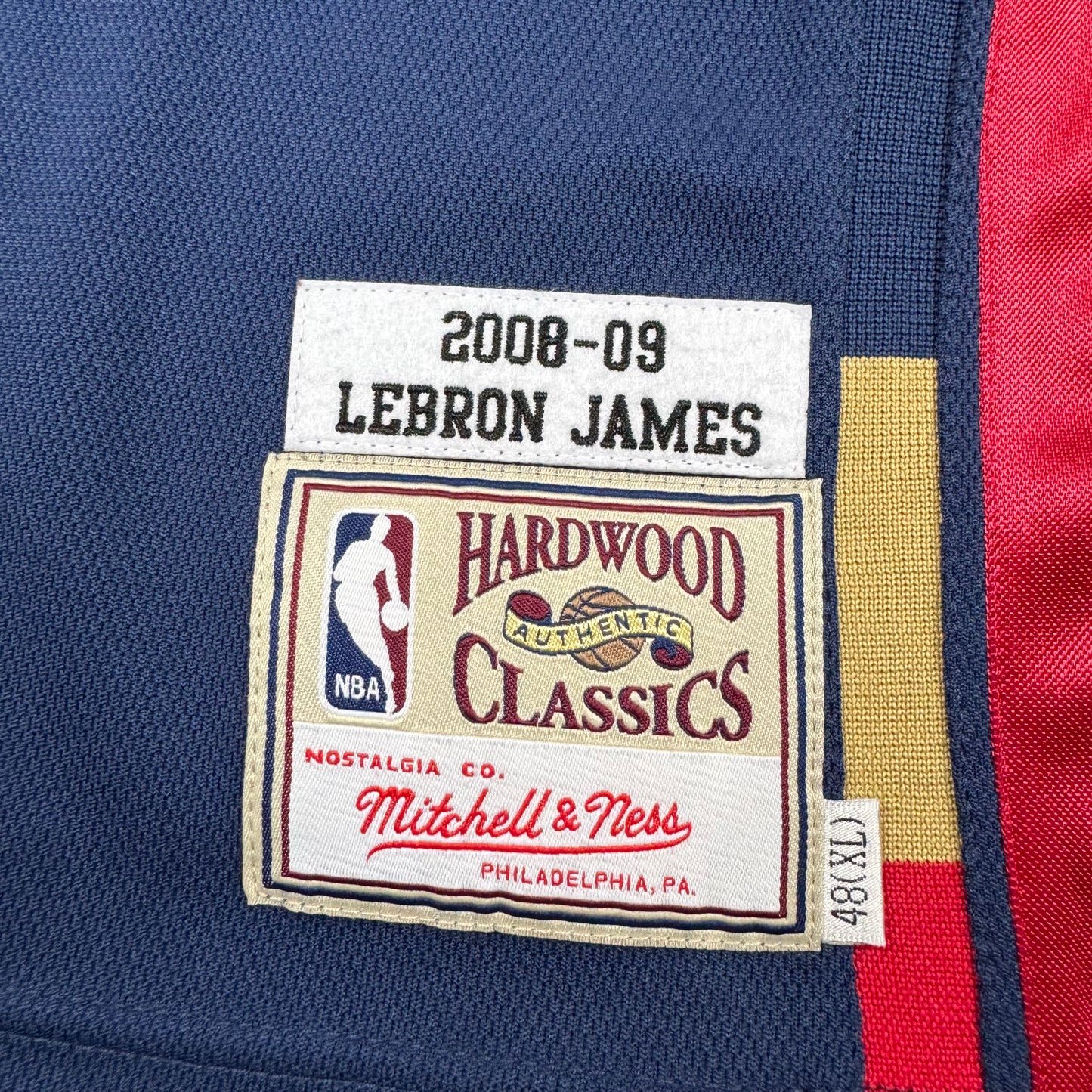 Lebron James Cleveland Cavaliers Authentic Mitchell & Ness NBA Jersey Size 48