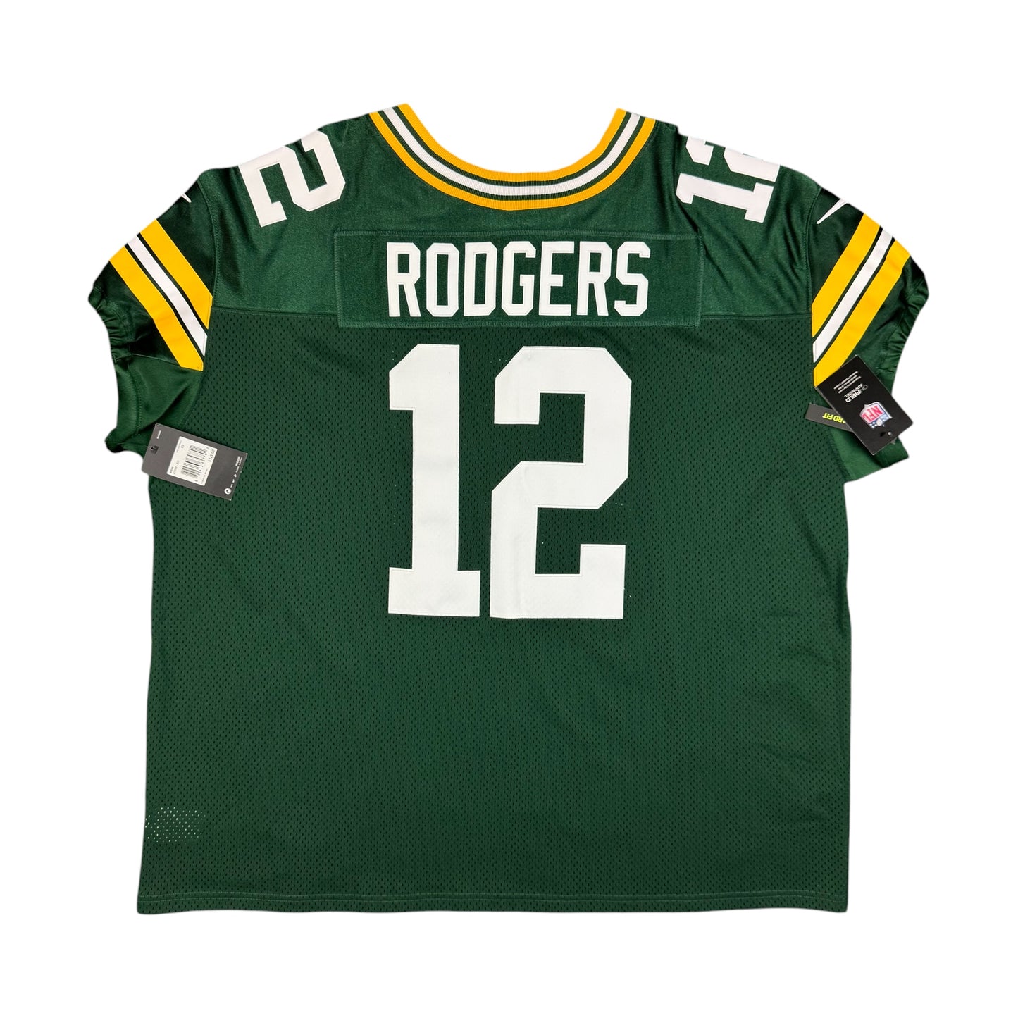 Aaron Rodgers Green Bay Packers Nike Vapor Elite Authentic NFL Jersey Size 60