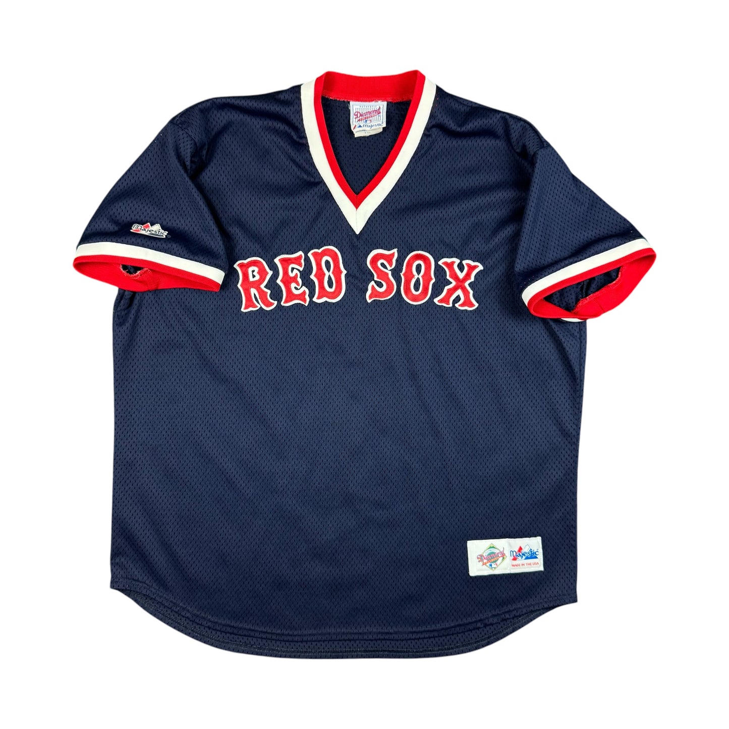 Boston Red Sox Vintage Batting Practice Majestic Authentic MLB Jersey Size XXL