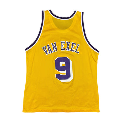 Nick Van Exel Los Angeles Lakers Vintage Champion NBA Jersey Size XL