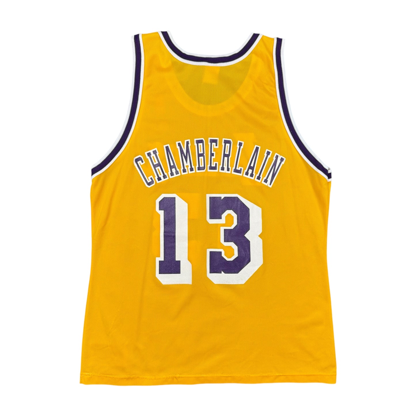 Wilt Chamberlain Los Angeles Lakers Vintage Champion NBA Jersey Size Large