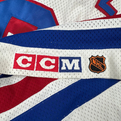 Wayne Gretzky New York Rangers Authentic CCM Mesh Hockey Jersey Size 52