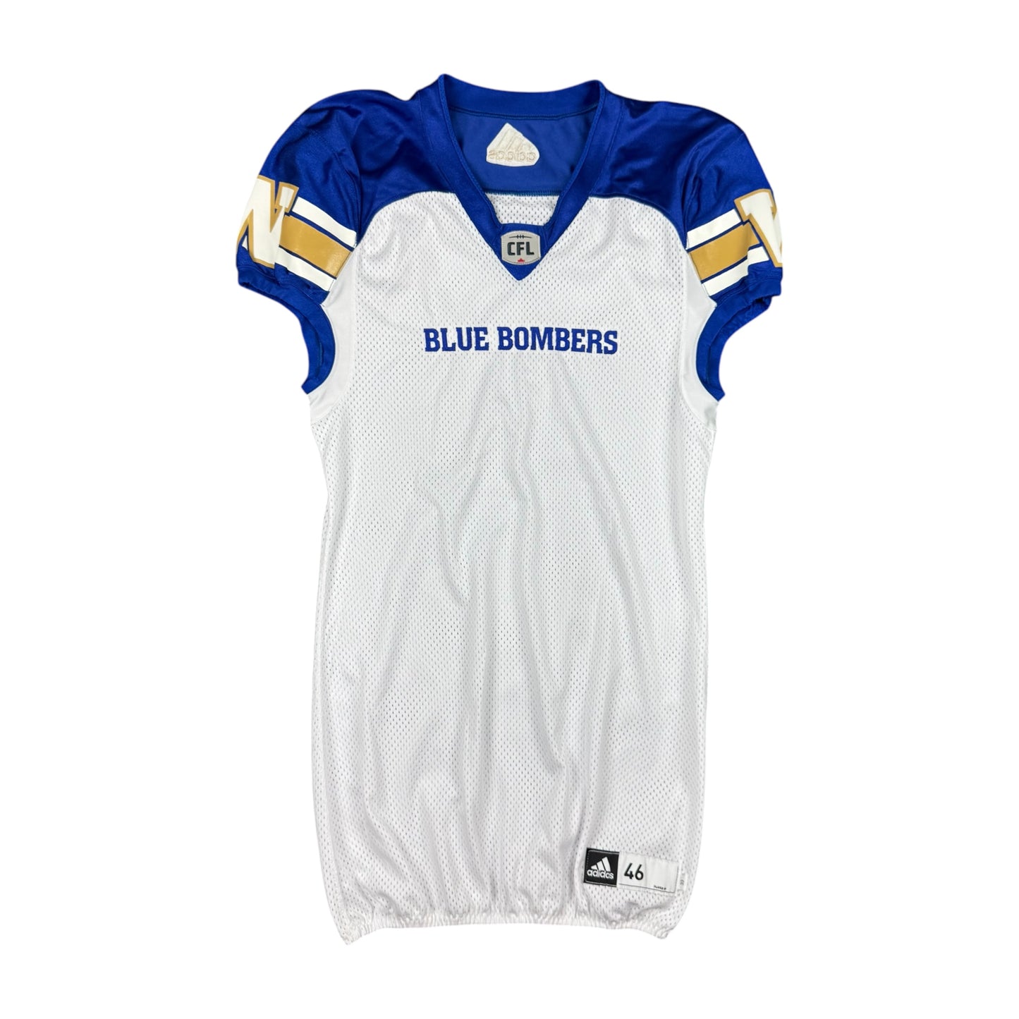 Winnipeg Blue Bombers Adidas Team Issued CFL Jersey Size 46