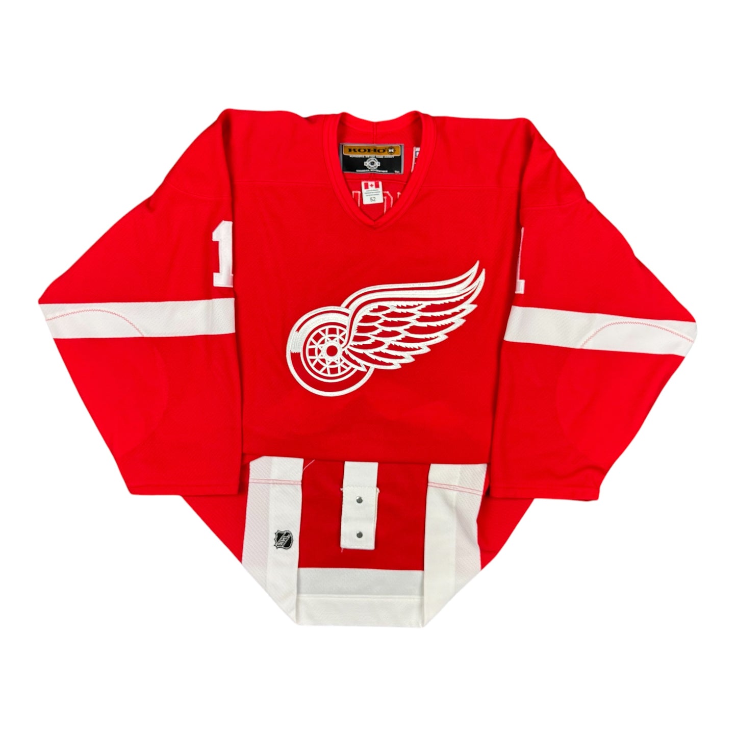 Terry Sawchuk Detroit Red Wings Vintage Authentic Koho NHL Hockey Jersey Size 52