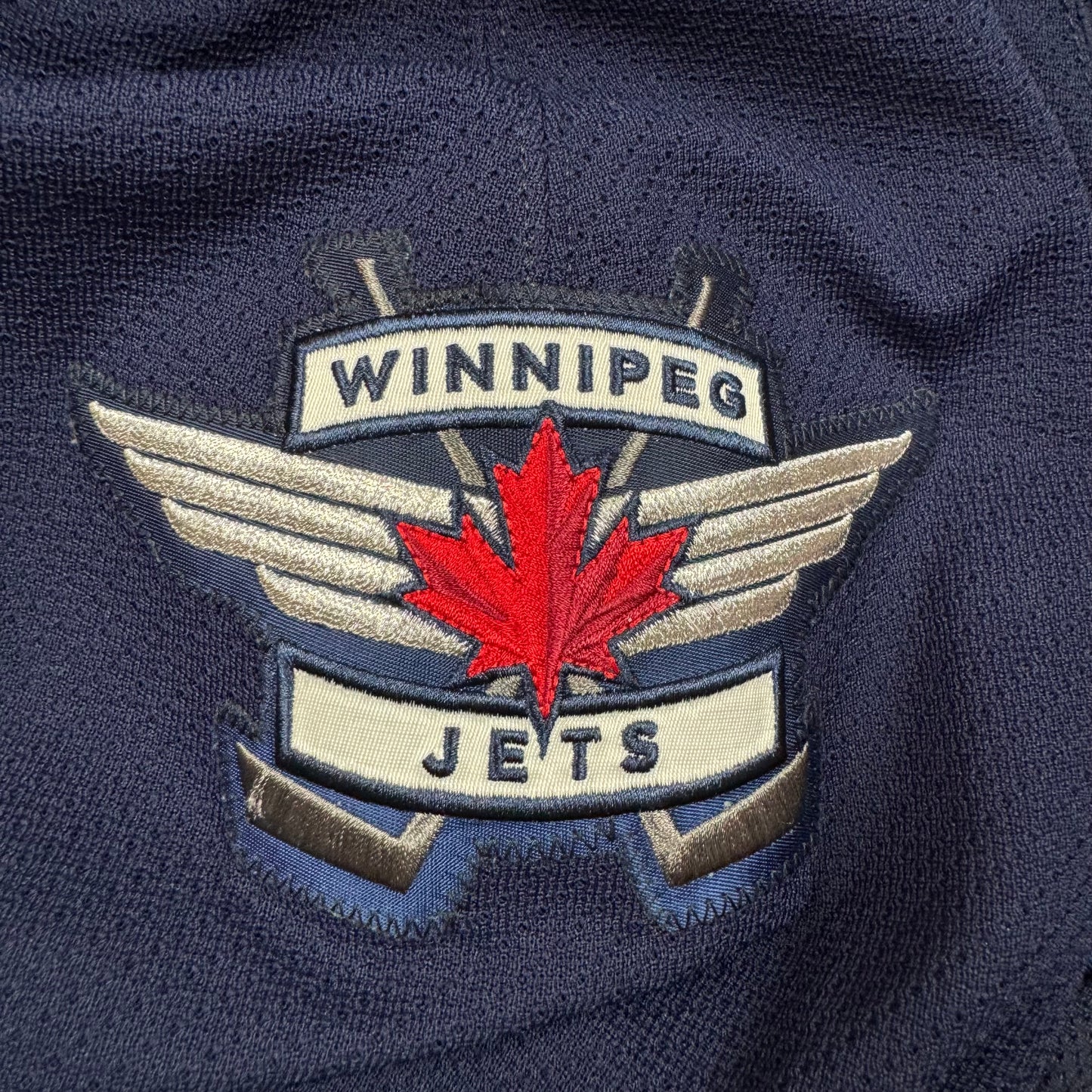 Team Issued Winnipeg Jets Goalie Cut Authentic NHL Hockey Jersey Size 58