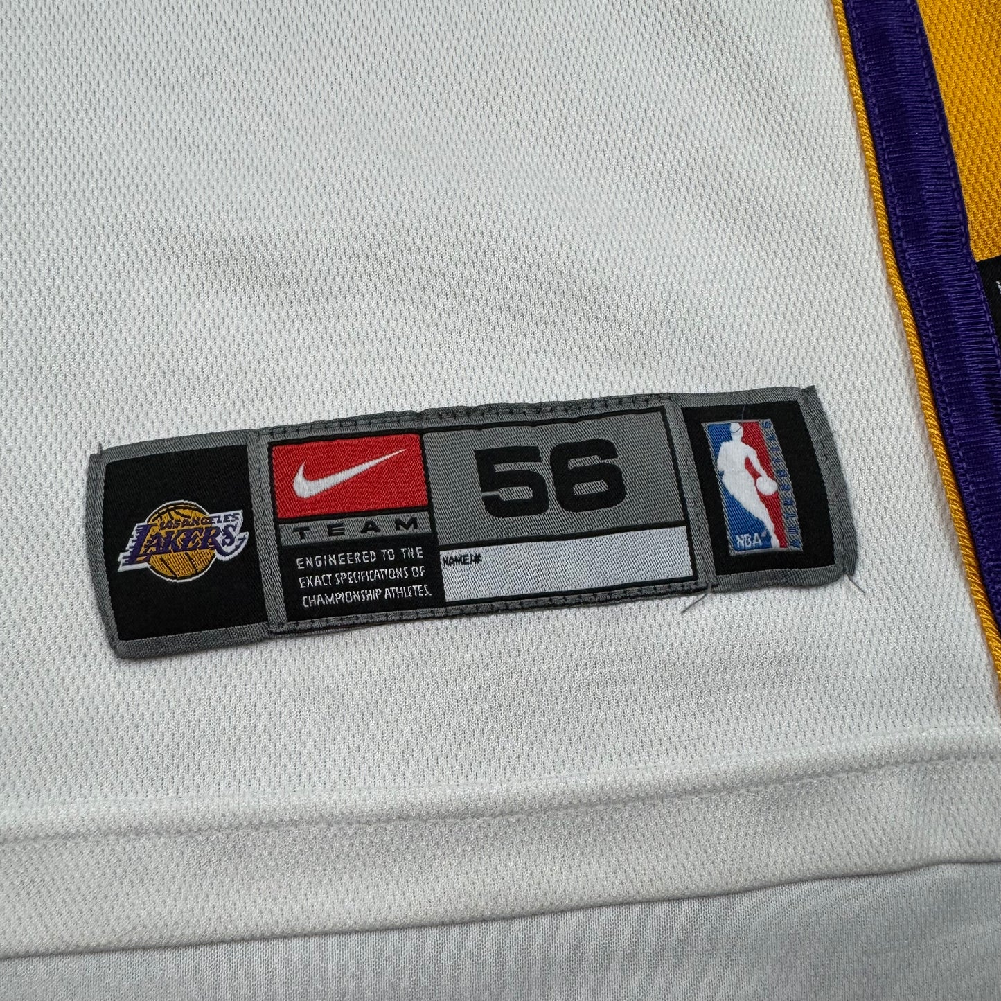 Gary Payton Los Angeles Lakers Vintage Nike Authentic NBA Jersey Size 56